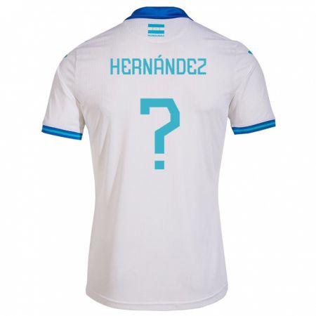 Kandiny Niño Camiseta Honduras Riccy Hernández #0 Blanco 1ª Equipación 24-26 La Camisa Chile