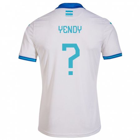 Kandiny Niño Camiseta Honduras Yendy Martínez #0 Blanco 1ª Equipación 24-26 La Camisa Chile