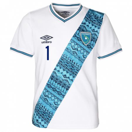 Kandiny Niño Camiseta Guatemala Nicholas Hagen #1 Blanco 1ª Equipación 24-26 La Camisa Chile