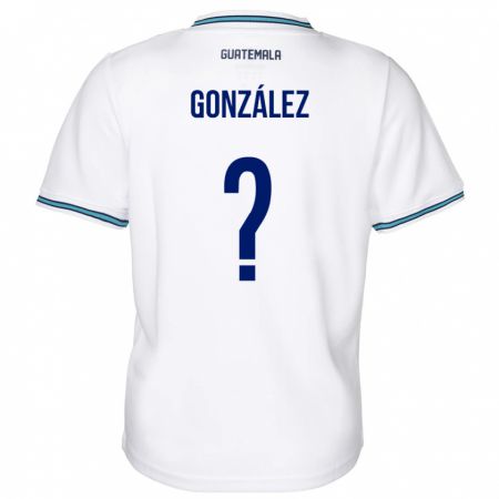 Kandiny Niño Camiseta Guatemala Erick González #0 Blanco 1ª Equipación 24-26 La Camisa Chile