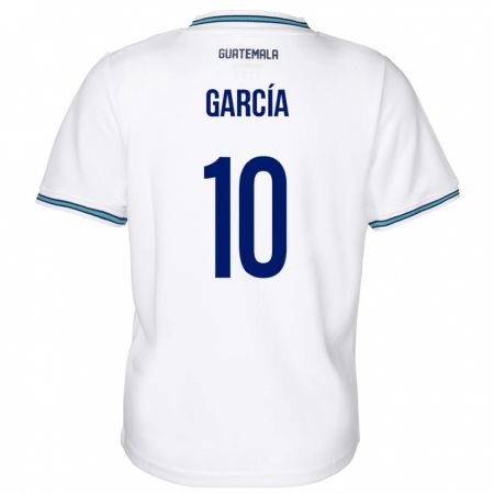 Kandiny Niño Camiseta Guatemala Gabriel García #10 Blanco 1ª Equipación 24-26 La Camisa Chile