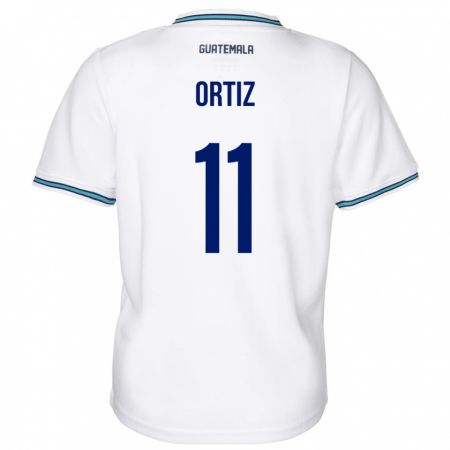 Kandiny Niño Camiseta Guatemala Andersson Ortiz #11 Blanco 1ª Equipación 24-26 La Camisa Chile