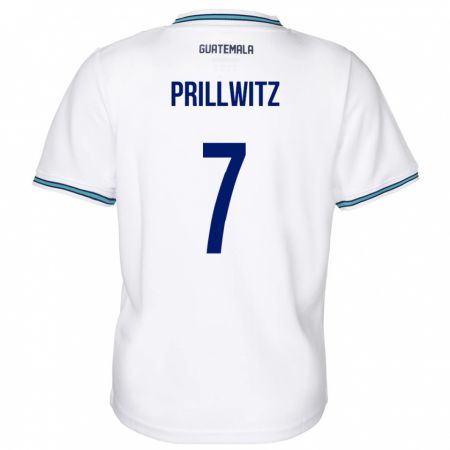 Kandiny Niño Camiseta Guatemala Héctor Prillwitz #7 Blanco 1ª Equipación 24-26 La Camisa Chile