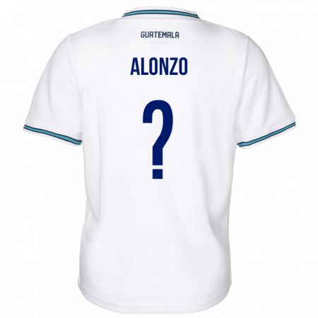 Kandiny Niño Camiseta Guatemala Anya Alonzo #0 Blanco 1ª Equipación 24-26 La Camisa Chile