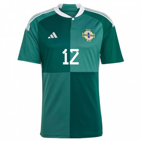 Kandiny Niño Camiseta Irlanda Del Norte Owen Grainger #12 Verde 1ª Equipación 24-26 La Camisa Chile