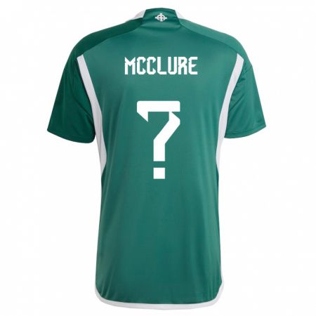 Kandiny Niño Camiseta Irlanda Del Norte Blaine Mcclure #0 Verde 1ª Equipación 24-26 La Camisa Chile
