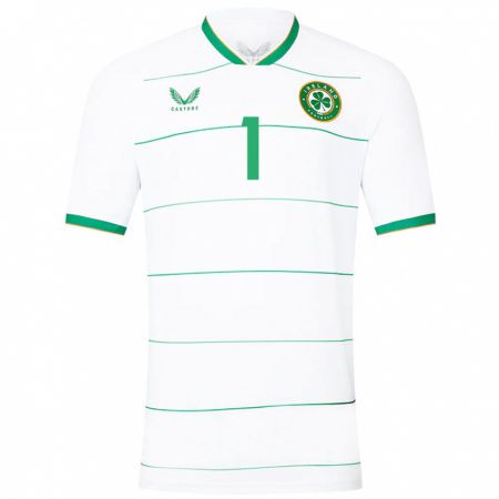 Kandiny Niño Camiseta Irlanda Joe Collins #1 Blanco 2ª Equipación 24-26 La Camisa Chile