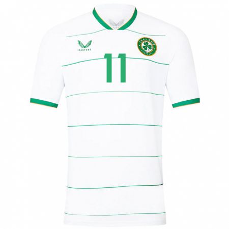 Kandiny Niño Camiseta Irlanda Katie Mccabe #11 Blanco 2ª Equipación 24-26 La Camisa Chile