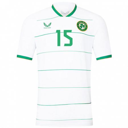 Kandiny Niño Camiseta Irlanda Gideon Tetteh #15 Blanco 2ª Equipación 24-26 La Camisa Chile