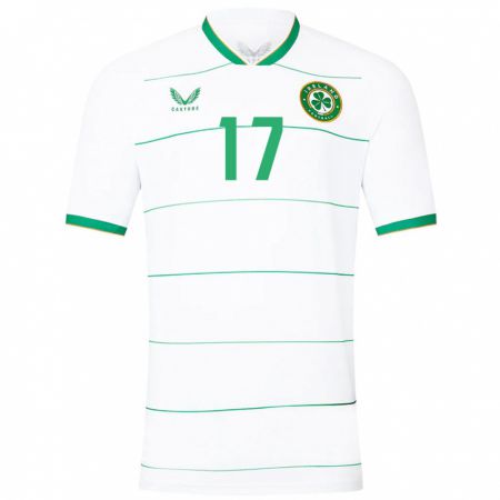 Kandiny Niño Camiseta Irlanda Tom Lonergan #17 Blanco 2ª Equipación 24-26 La Camisa Chile