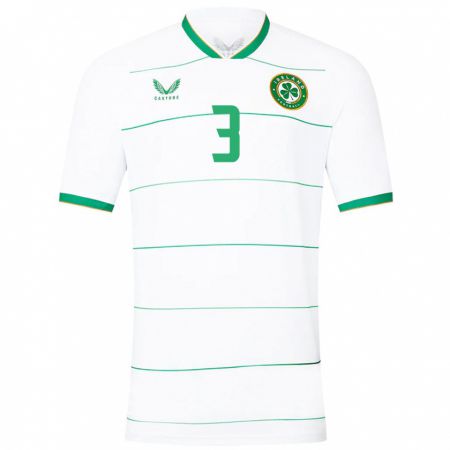 Kandiny Niño Camiseta Irlanda Alex Murphy #3 Blanco 2ª Equipación 24-26 La Camisa Chile