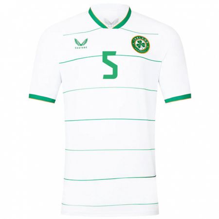 Kandiny Niño Camiseta Irlanda Taylor Mccarthy #5 Blanco 2ª Equipación 24-26 La Camisa Chile