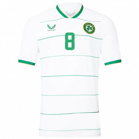 Kandiny Niño Camiseta Irlanda Alan Browne #8 Blanco 2ª Equipación 24-26 La Camisa Chile