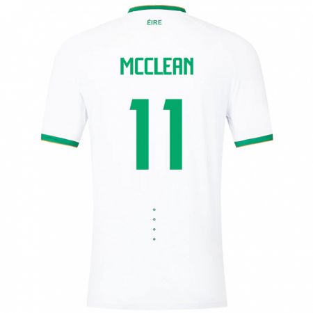 Kandiny Niño Camiseta Irlanda James Mcclean #11 Blanco 2ª Equipación 24-26 La Camisa Chile