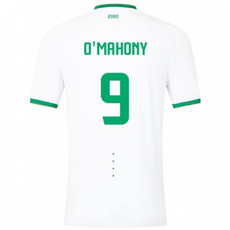 Kandiny Niño Camiseta Irlanda Mark O'mahony #9 Blanco 2ª Equipación 24-26 La Camisa Chile