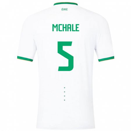 Kandiny Niño Camiseta Irlanda Sean Mchale #5 Blanco 2ª Equipación 24-26 La Camisa Chile