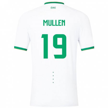 Kandiny Niño Camiseta Irlanda Senan Mullen #19 Blanco 2ª Equipación 24-26 La Camisa Chile