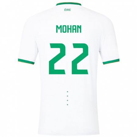 Kandiny Niño Camiseta Irlanda Stephen Mohan #22 Blanco 2ª Equipación 24-26 La Camisa Chile