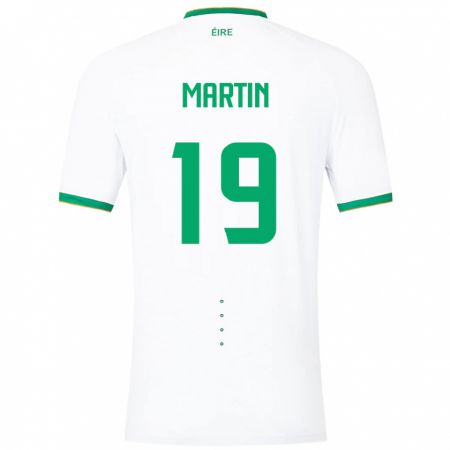 Kandiny Niño Camiseta Irlanda William Martin #19 Blanco 2ª Equipación 24-26 La Camisa Chile