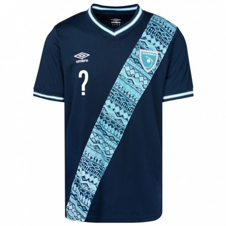 Kandiny Niño Camiseta Guatemala María Herrarte #0 Azul 2ª Equipación 24-26 La Camisa Chile