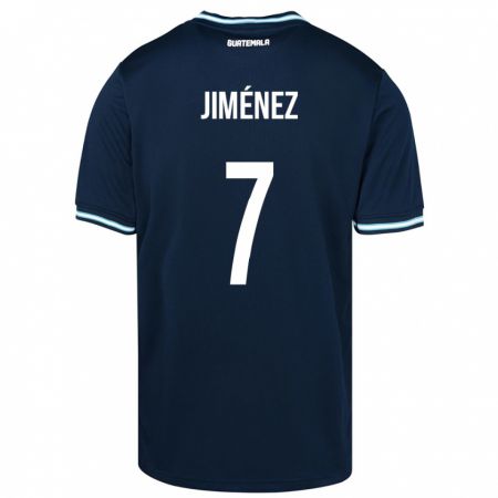 Kandiny Niño Camiseta Guatemala Cristian Jiménez #7 Azul 2ª Equipación 24-26 La Camisa Chile