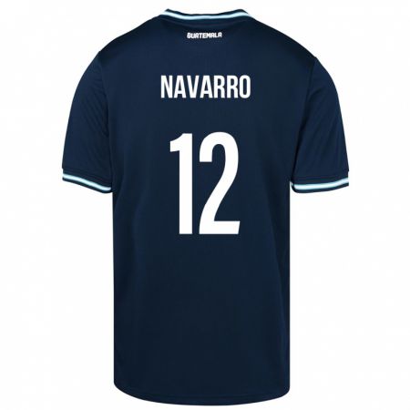 Kandiny Niño Camiseta Guatemala Kenderson Navarro #12 Azul 2ª Equipación 24-26 La Camisa Chile