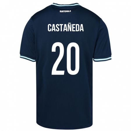 Kandiny Niño Camiseta Guatemala Brayam Castañeda #20 Azul 2ª Equipación 24-26 La Camisa Chile
