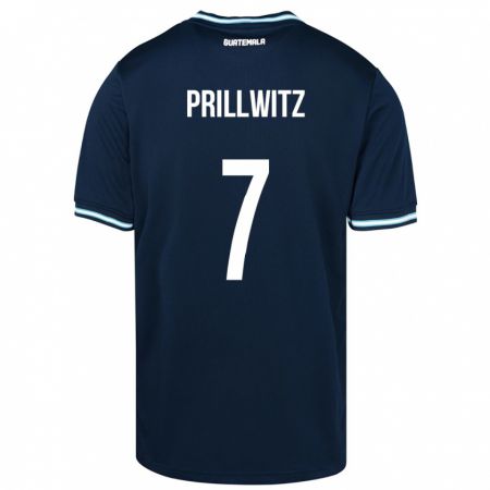 Kandiny Niño Camiseta Guatemala Héctor Prillwitz #7 Azul 2ª Equipación 24-26 La Camisa Chile