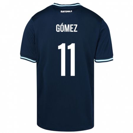 Kandiny Niño Camiseta Guatemala Savianna Gómez #11 Azul 2ª Equipación 24-26 La Camisa Chile