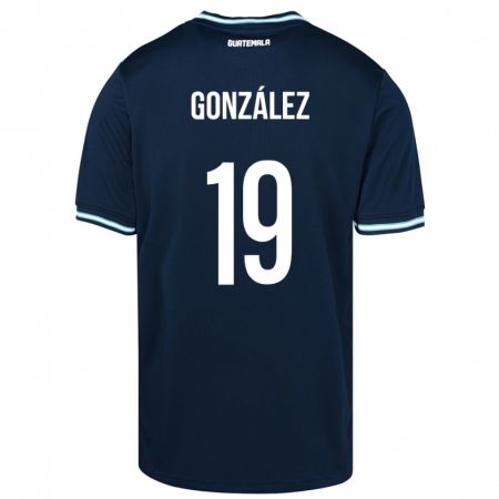 Kandiny Niño Camiseta Guatemala Karen González #19 Azul 2ª Equipación 24-26 La Camisa Chile