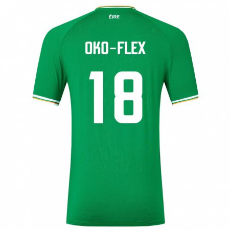 Kandiny Hombre Camiseta Irlanda Armstrong Oko-Flex #18 Verde 1ª Equipación 24-26 La Camisa Chile