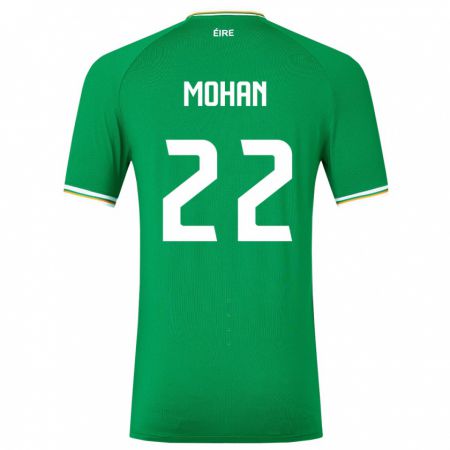 Kandiny Hombre Camiseta Irlanda Stephen Mohan #22 Verde 1ª Equipación 24-26 La Camisa Chile