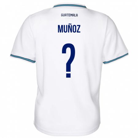 Kandiny Hombre Camiseta Guatemala Rudy Muñoz #0 Blanco 1ª Equipación 24-26 La Camisa Chile