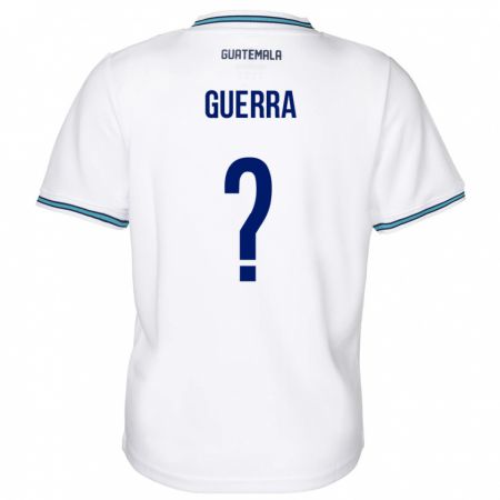 Kandiny Hombre Camiseta Guatemala Decarlo Guerra #0 Blanco 1ª Equipación 24-26 La Camisa Chile