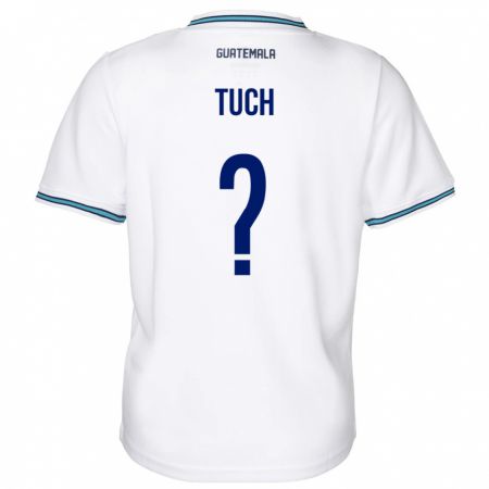 Kandiny Hombre Camiseta Guatemala Lorenzo Tuch #0 Blanco 1ª Equipación 24-26 La Camisa Chile