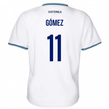 Kandiny Hombre Camiseta Guatemala Savianna Gómez #11 Blanco 1ª Equipación 24-26 La Camisa Chile