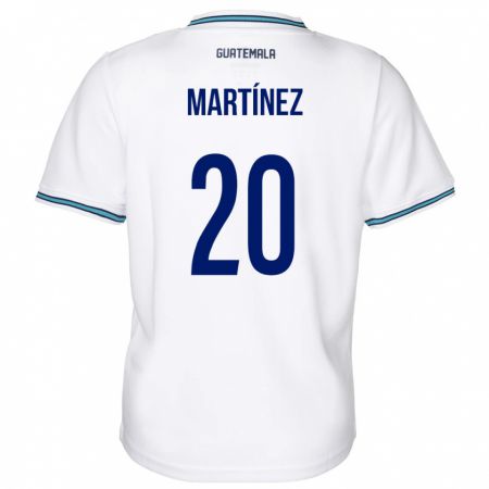 Kandiny Hombre Camiseta Guatemala Ana Lucía Martínez #20 Blanco 1ª Equipación 24-26 La Camisa Chile