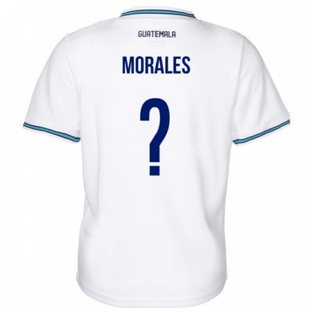 Kandiny Hombre Camiseta Guatemala Karla Morales #0 Blanco 1ª Equipación 24-26 La Camisa Chile