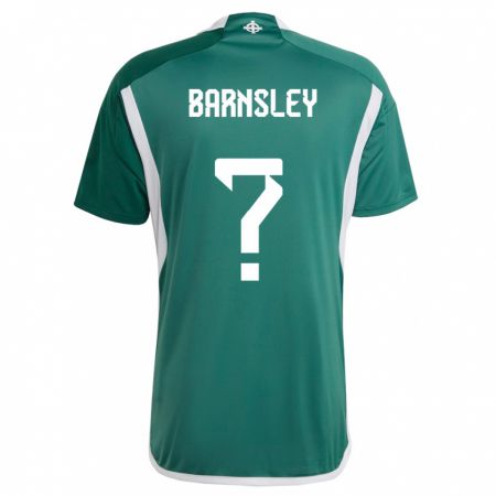 Kandiny Hombre Camiseta Irlanda Del Norte Fraser Barnsley #0 Verde 1ª Equipación 24-26 La Camisa Chile