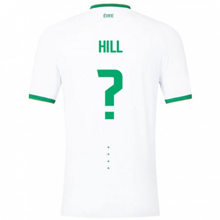 Kandiny Hombre Camiseta Irlanda Tom Hill #0 Blanco 2ª Equipación 24-26 La Camisa Chile