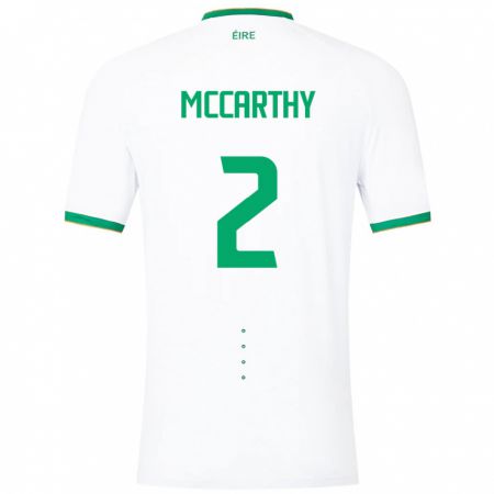 Kandiny Hombre Camiseta Irlanda Savannah Mccarthy #2 Blanco 2ª Equipación 24-26 La Camisa Chile