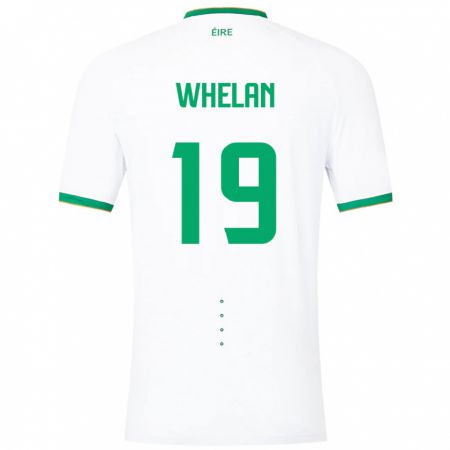 Kandiny Hombre Camiseta Irlanda Emily Whelan #19 Blanco 2ª Equipación 24-26 La Camisa Chile