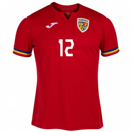 Kandiny Hombre Camiseta Rumania Horaţiu Moldovan #12 Rojo 2ª Equipación 24-26 La Camisa Chile