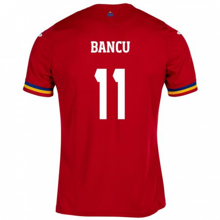 Kandiny Hombre Camiseta Rumania Nicuşor Bancu #11 Rojo 2ª Equipación 24-26 La Camisa Chile