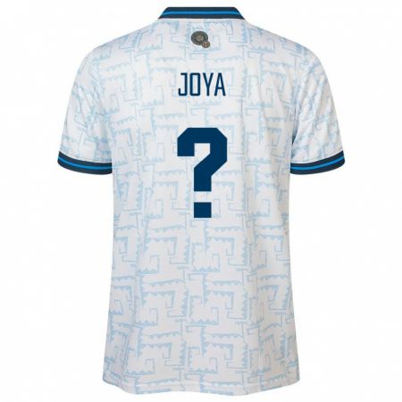 Kandiny Hombre Camiseta El Salvador Marlon Joya #0 Blanco 2ª Equipación 24-26 La Camisa Chile