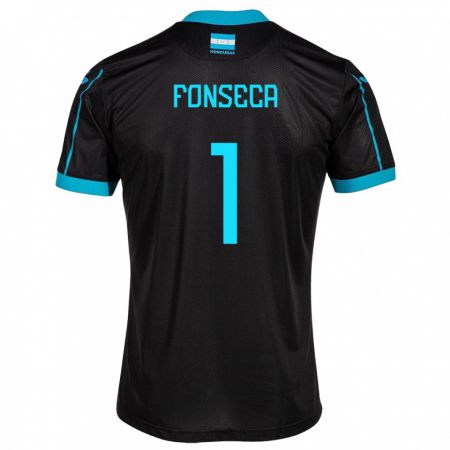 Kandiny Hombre Camiseta Honduras Harold Fonseca #1 Negro 2ª Equipación 24-26 La Camisa Chile