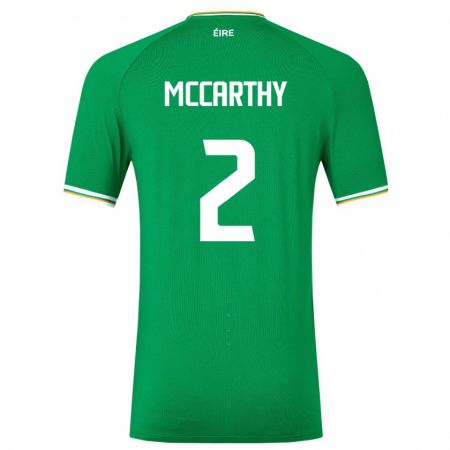 Kandiny Mujer Camiseta Irlanda Savannah Mccarthy #2 Verde 1ª Equipación 24-26 La Camisa Chile