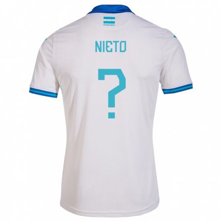 Kandiny Mujer Camiseta Honduras Maddeline Nieto #0 Blanco 1ª Equipación 24-26 La Camisa Chile