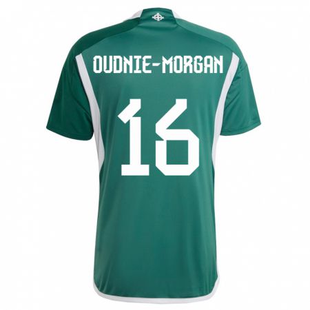 Kandiny Mujer Camiseta Irlanda Del Norte Rio Oudnie-Morgan #16 Verde 1ª Equipación 24-26 La Camisa Chile