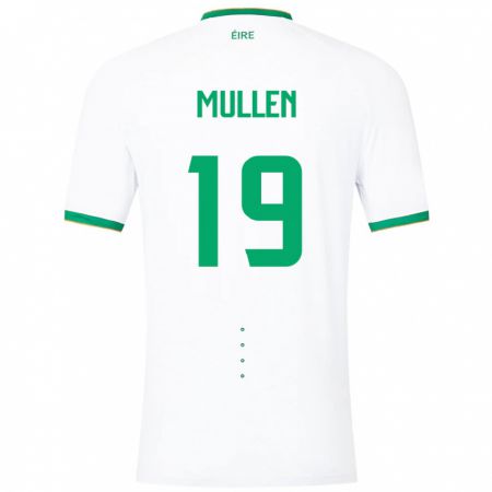 Kandiny Mujer Camiseta Irlanda Senan Mullen #19 Blanco 2ª Equipación 24-26 La Camisa Chile